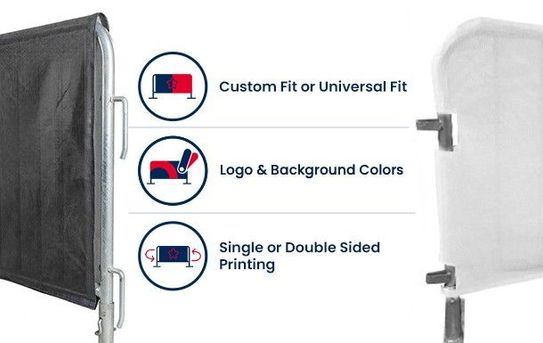 Logo Printed Barricade Cover | Vinyl 80%
