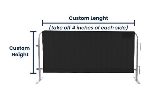 Plain Barricade Cover | Universal Fit | Vinyl 80%