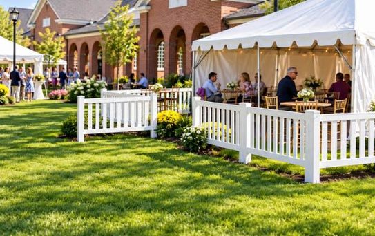 White Vinyl Fence