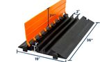 2” x 2” Cable Protector | Three-Channel