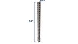36" Sign Post Base | Square Sign Post Anchor