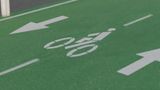 Bike Lane with Helmet | Marking Stencil