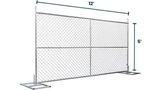 6’ x 12’ Temporary Fence with Anchor Blocks | Truckload