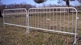 6.5 ft Metal Barricade | Flat Feet | Hot-Dip Galvanized 