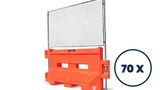 SafeGuard 36 + Fence Topper | Water Barricades Truckload