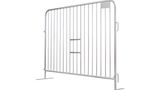 8 ft Metal Barricade | 6 ft Tall | Flat Feet | Color Options