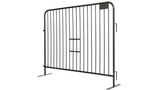 8 ft Metal Barricade | 6 ft Tall | Flat Feet | Color Options