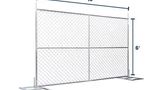 6' x 10' Chain-Link Temporary Fence | Versa  | Truckload