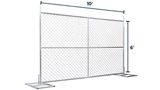 6’ x 10’ Temporary Fence with Anchor Blocks | Truckload