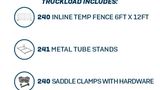 6’ x 12’ Chain-Link Temporary Fence | Inline | Truckload