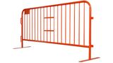 8 ft Metal Barricade | Powder Coated Orange