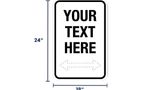 Custom Directional Signs | Size Options
