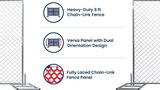 8’ x 10’ Chain-Link Temporary Fence Panel | Versa