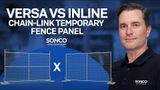6’ x 12’ Chain-Link Temporary Fence Panel | Versa
