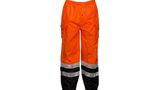Black Bottom Rainwear Safety Pants  - Orange & Lime