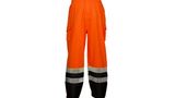 Black Bottom Rainwear Safety Pants  - Orange & Lime