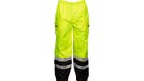 Black Bottom Rainwear Safety Pants  - Orange & Lime