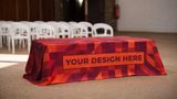Custom Rectangular Table Cover | Full-Color Printed