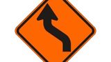 reverse-curve-left-(rus)-roll-up-sign-orange-traffic-sign-prod-front-part-ss-p-3