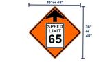 Speed Limit Roll-Up Sign | MUTCD W3-5