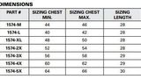 Ultimate Reflective Vest Size Chart