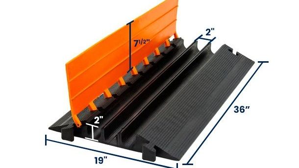 2” x 2” Cable Protector | Three-Channel
