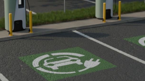 Electric Vehicle Charging Station | Marking Stencil