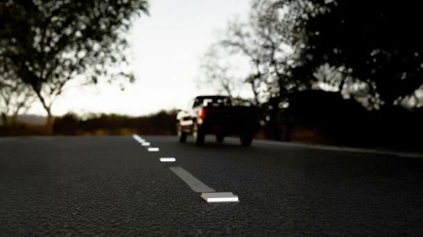 One-Way Road Reflector | White