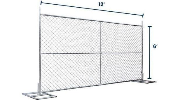 6’ x 12’ Temporary Fence with Anchor Blocks | Truckload