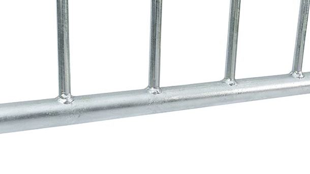 6.5 ft Metal Barricade Bundle and Transportation Cart 