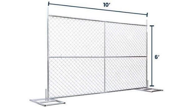 6’ x 10’ Temporary Fence with Anchor Blocks | Truckload
