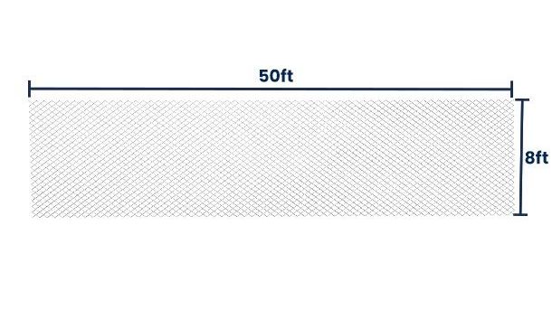 8ft x 50ft Chain-Link Fabric