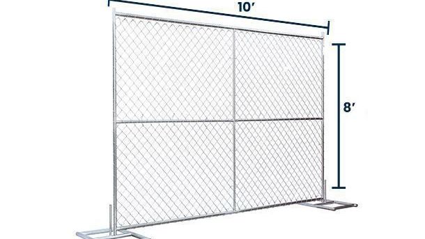 8’ x 10’ Chain-Link Temporary Fence Panel | Versa