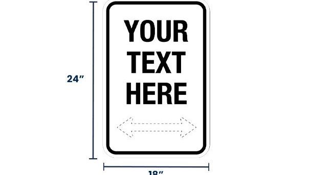 Custom Directional Signs | Size Options