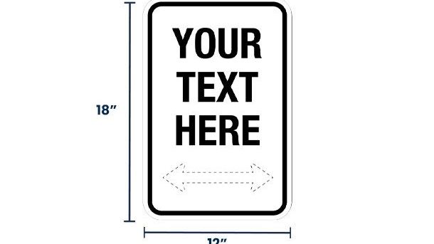 Custom Directional Signs | Size Options