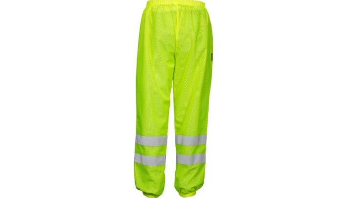 Drawstring Waist Mesh Pants - Lime