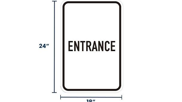 Entrance Sign | Size Options