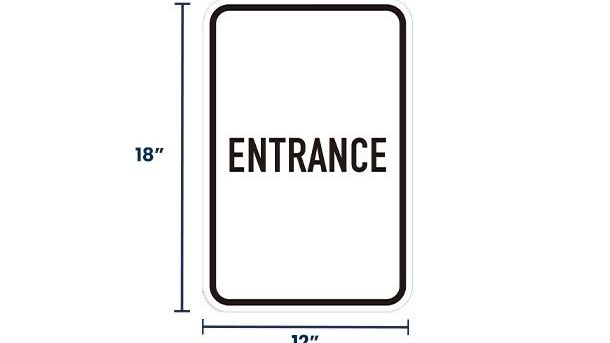 Entrance Sign | Size Options