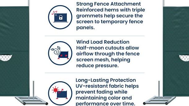Block 85 Privacy Screen | Half-Moon Wind Vents