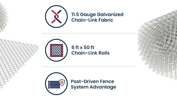 6ft x 50ft Chain-link Fence Rolls