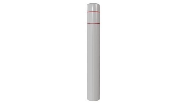 7" x 52” Bollard Cover | Reflective Stripes Options & Flat Top 