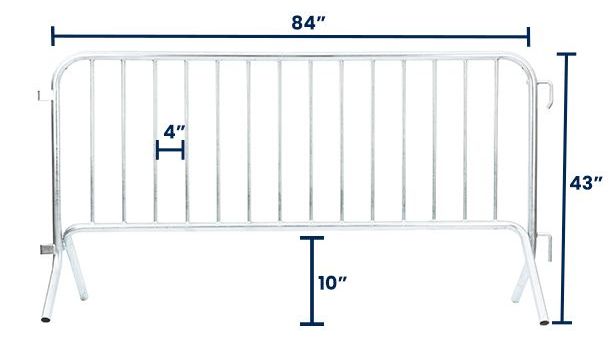  7 ft Metal Barricade | Heavy-Duty | Truckload