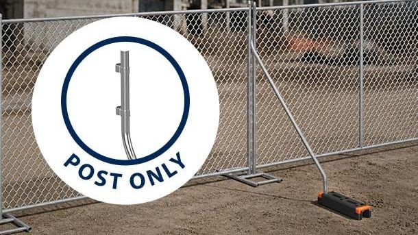 Temporary Fence Support Brace | Post Only