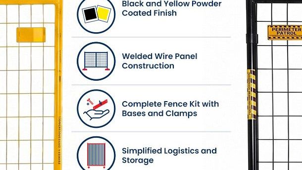 6’x 7.5’ Fence Panel Kits | Powder Coated