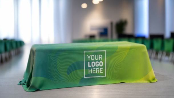 Custom Rectangular Table Cover | Full-Color Printed