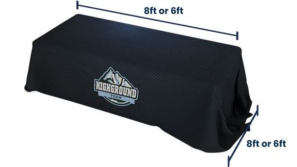 Custom Rectangular Table Cover | Full-Color Printed