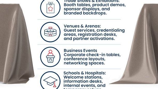 Custom Rectangular Table Cover | Full-Color Printed