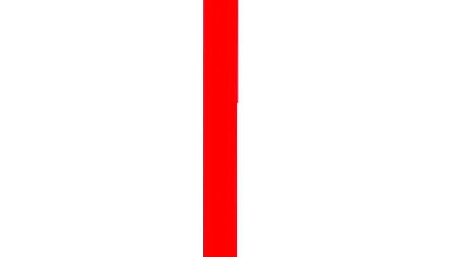 Flat Top Red Stanchion Post w/ Sloped Base