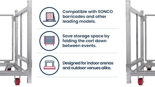 Concert Barricade Cart