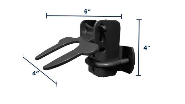 Universal Gate Latch for Temporary Fence Panels